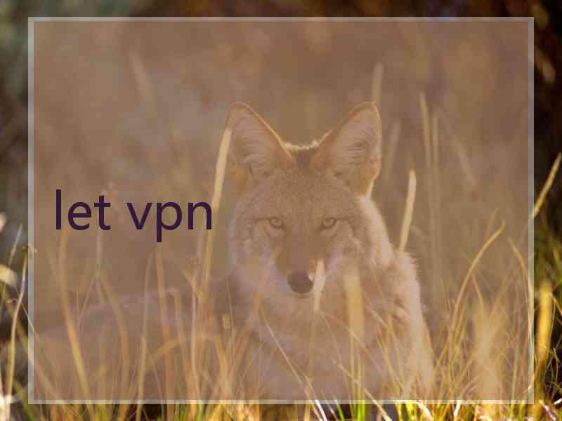 let vpn