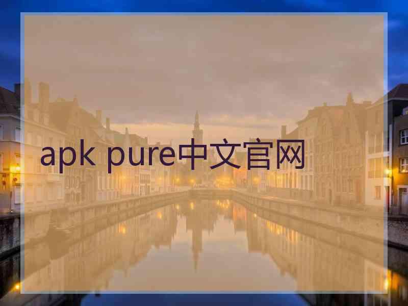 apk pure中文官网