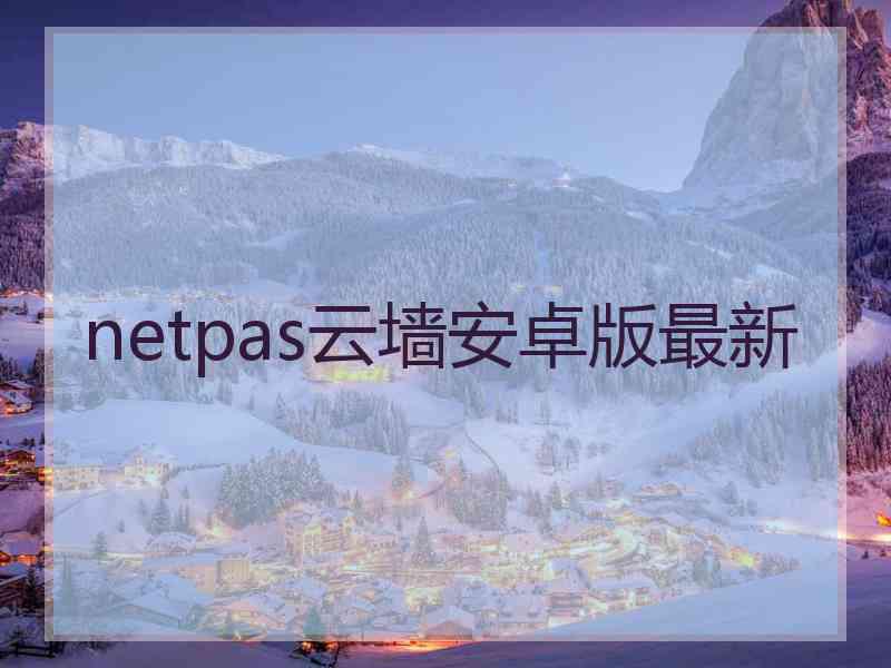 netpas云墙安卓版最新