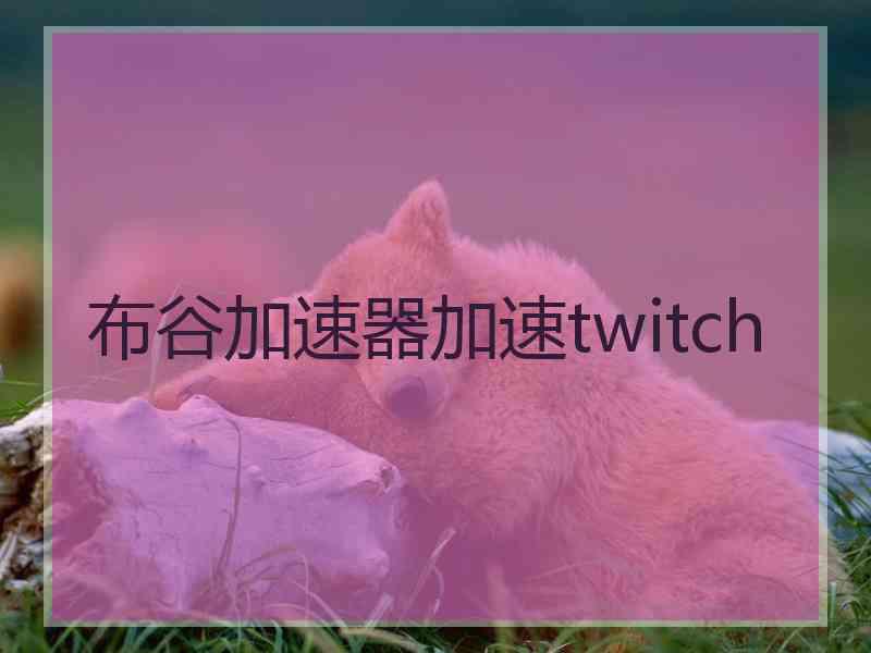 布谷加速器加速twitch