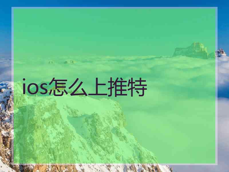 ios怎么上推特