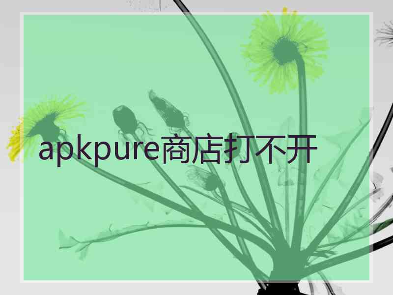 apkpure商店打不开