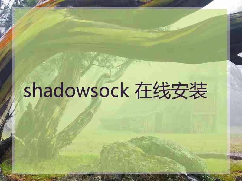 shadowsock 在线安装