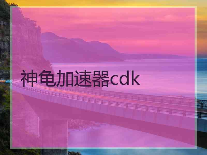 神龟加速器cdk