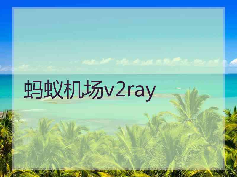 蚂蚁机场v2ray