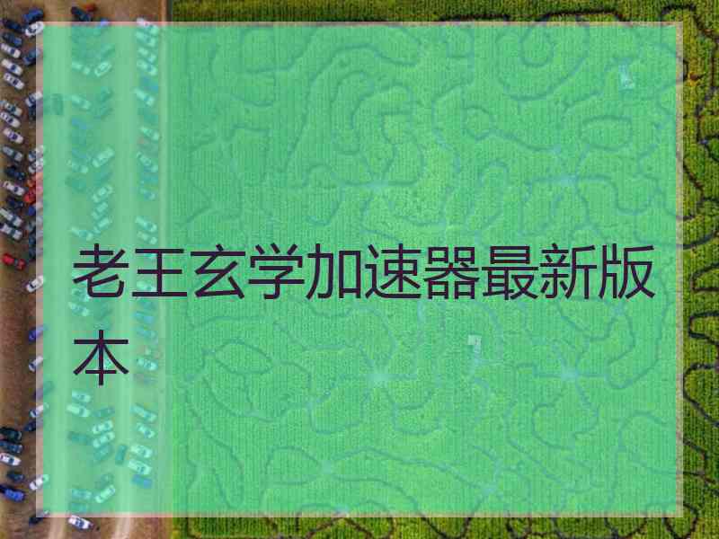 老王玄学加速器最新版本