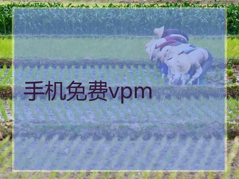 手机免费vpm