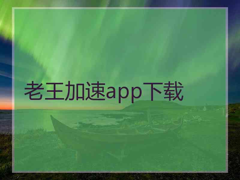 老王加速app下载