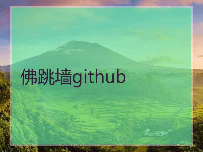 佛跳墙github