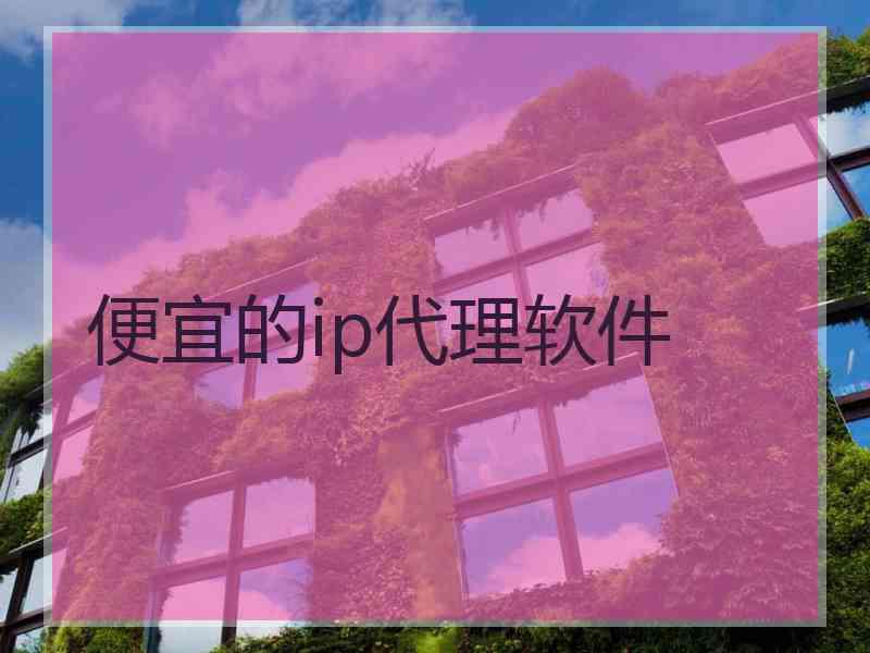 便宜的ip代理软件