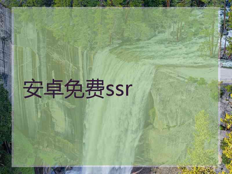 安卓免费ssr