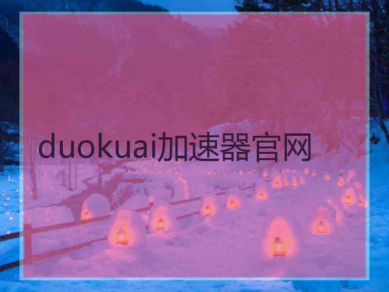 duokuai加速器官网