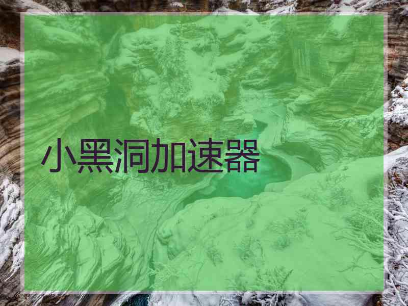 小黑洞加速器