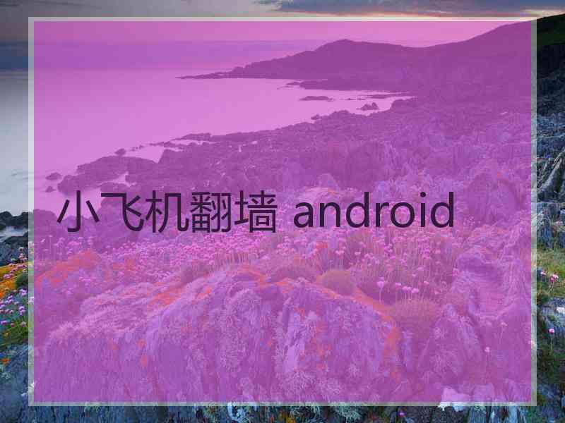 小飞机翻墙 android