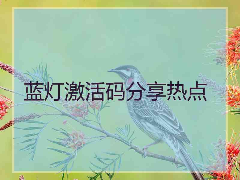 蓝灯激活码分享热点