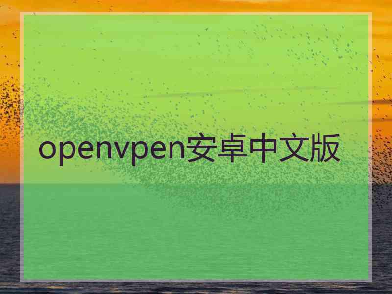 openvpen安卓中文版