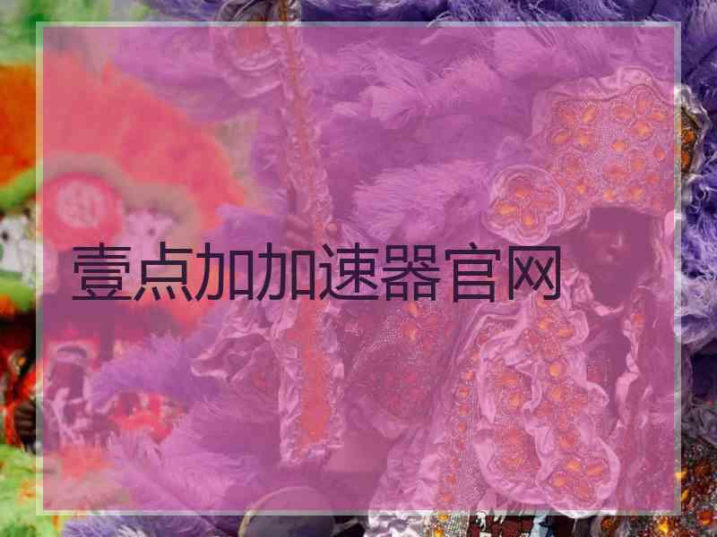 壹点加加速器官网