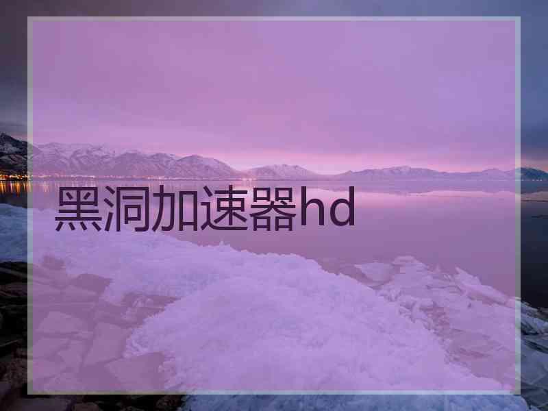 黑洞加速器hd