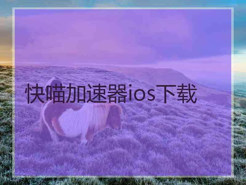 快喵加速器ios下载