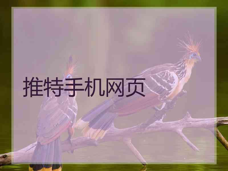 推特手机网页