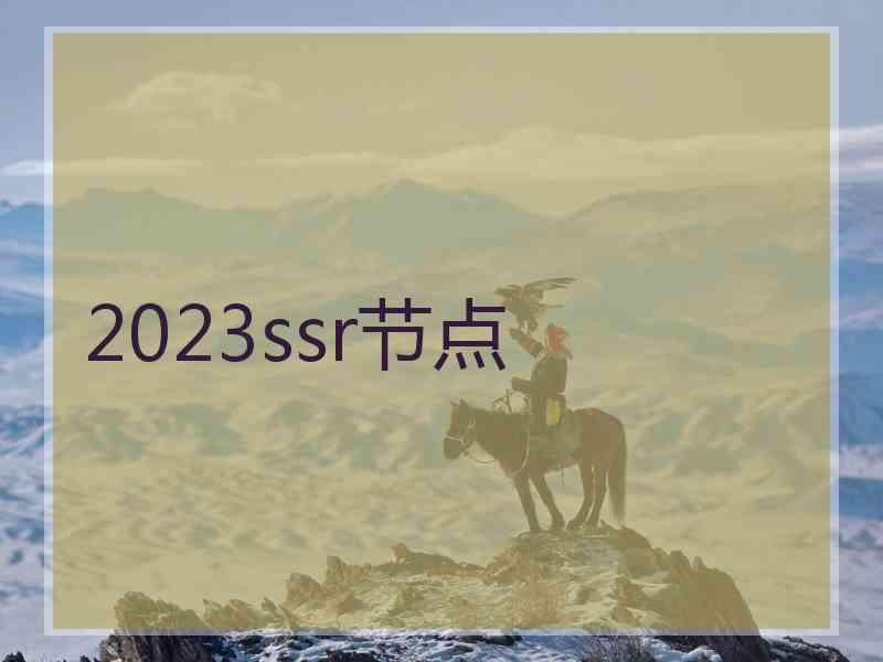 2023ssr节点