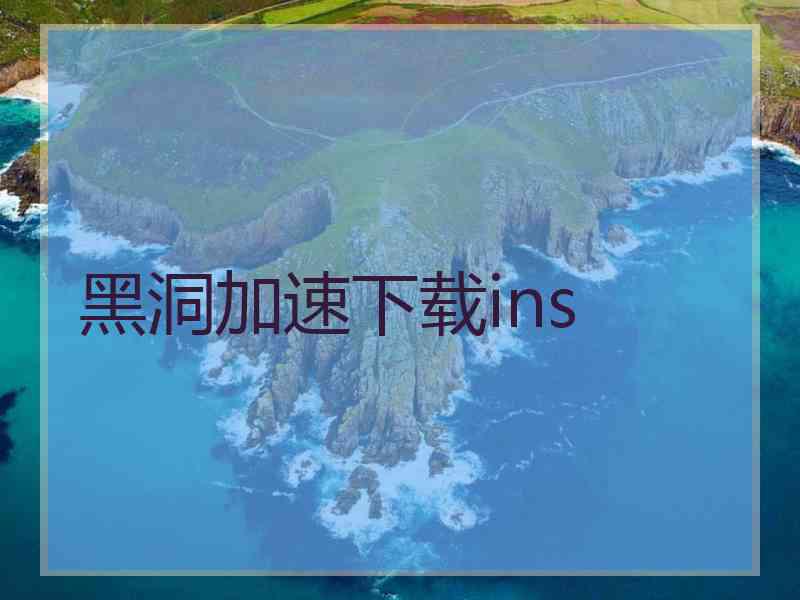 黑洞加速下载ins