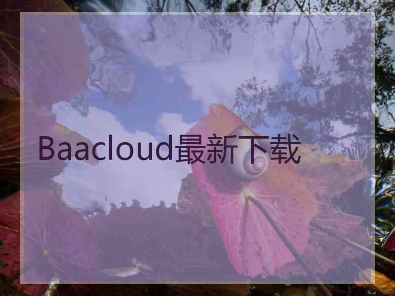 Baacloud最新下载