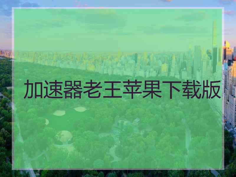 加速器老王苹果下载版