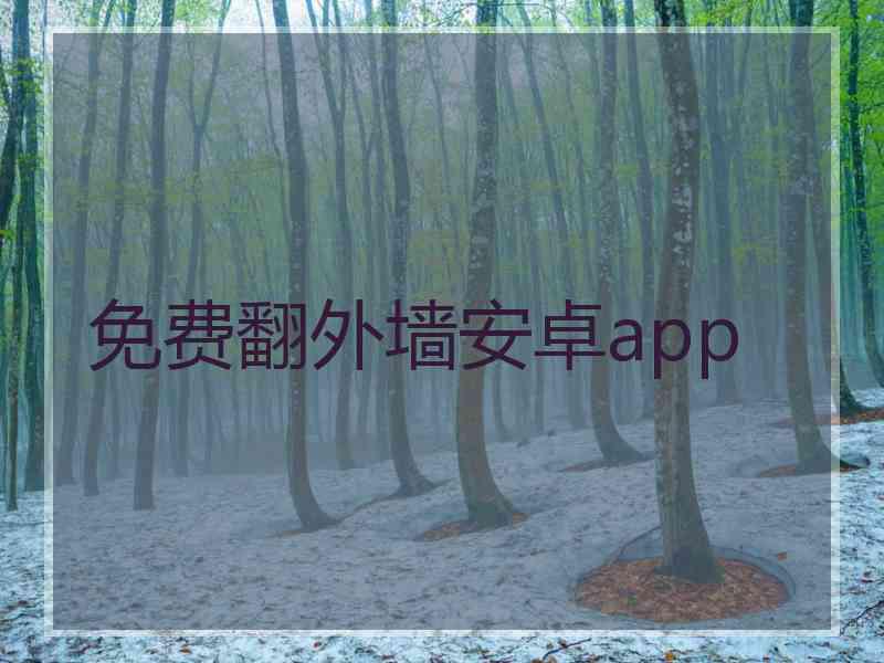 免费翻外墙安卓app