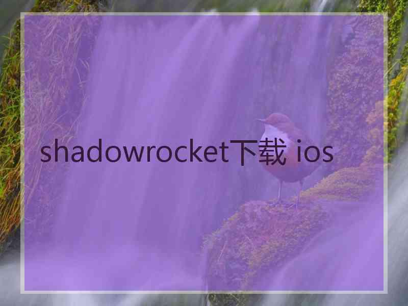 shadowrocket下载 ios