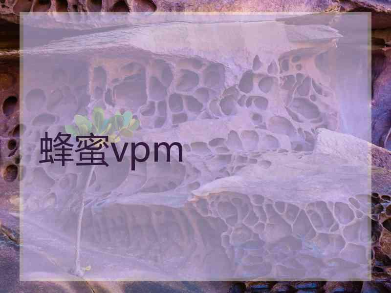 蜂蜜vpm