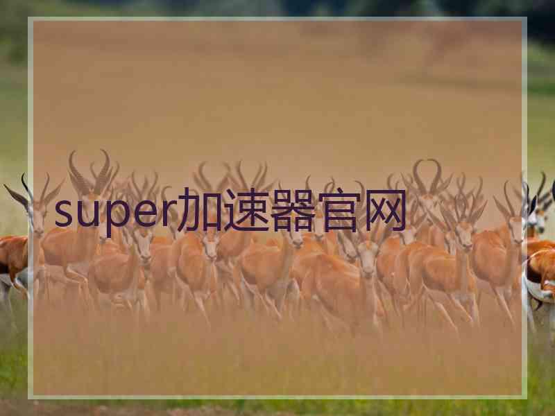 super加速器官网