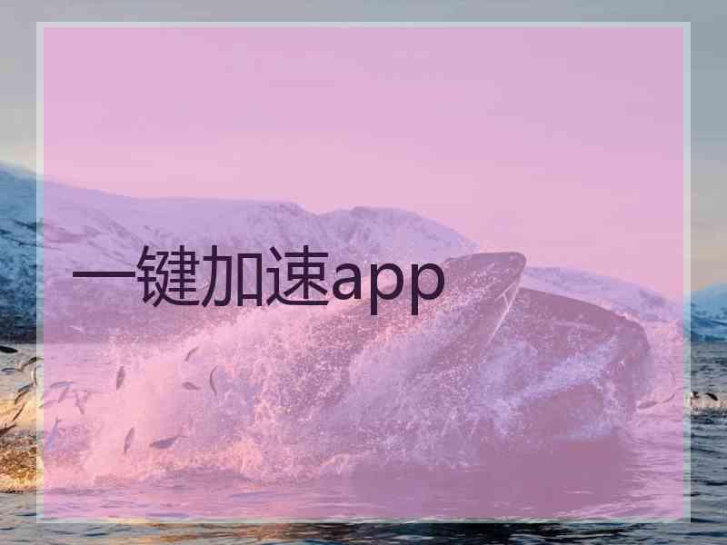 一键加速app