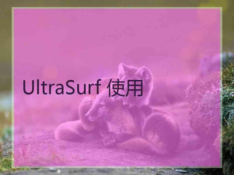 UltraSurf 使用