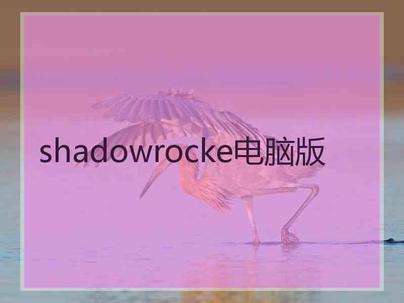 shadowrocke电脑版