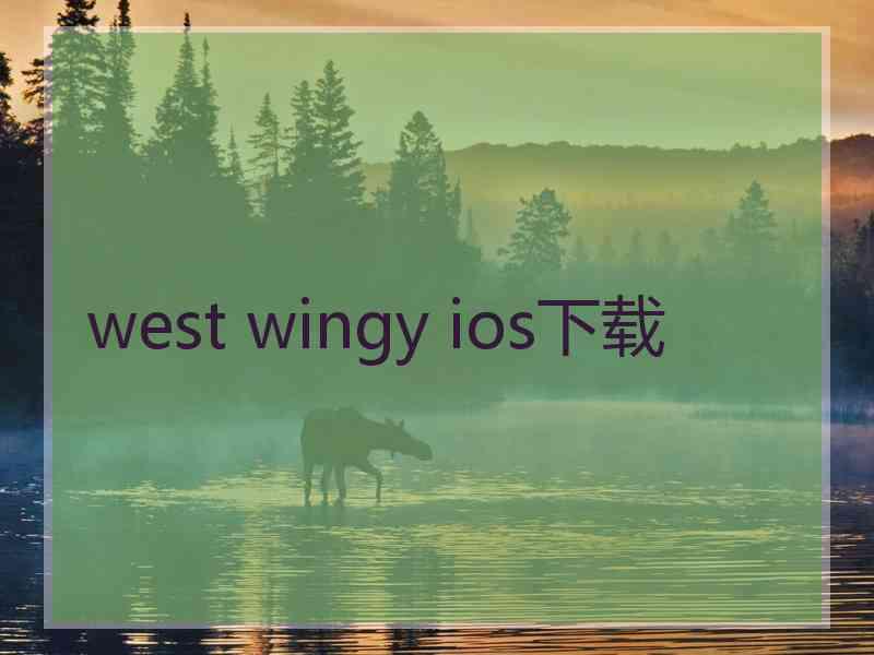 west wingy ios下载