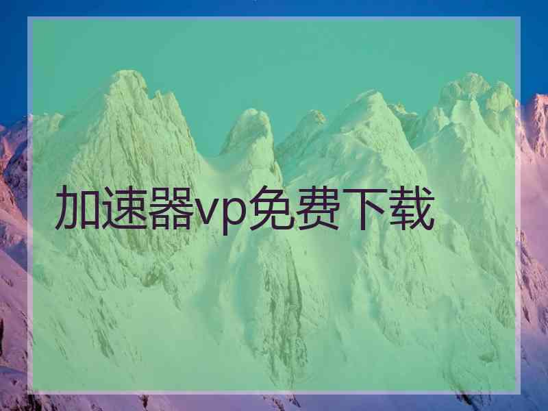 加速器vp免费下载