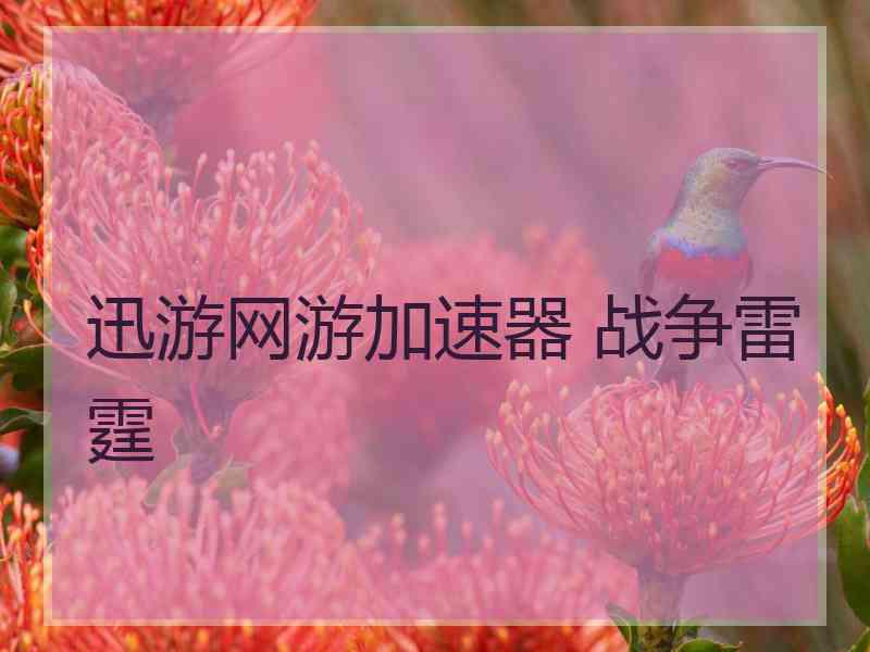 迅游网游加速器 战争雷霆