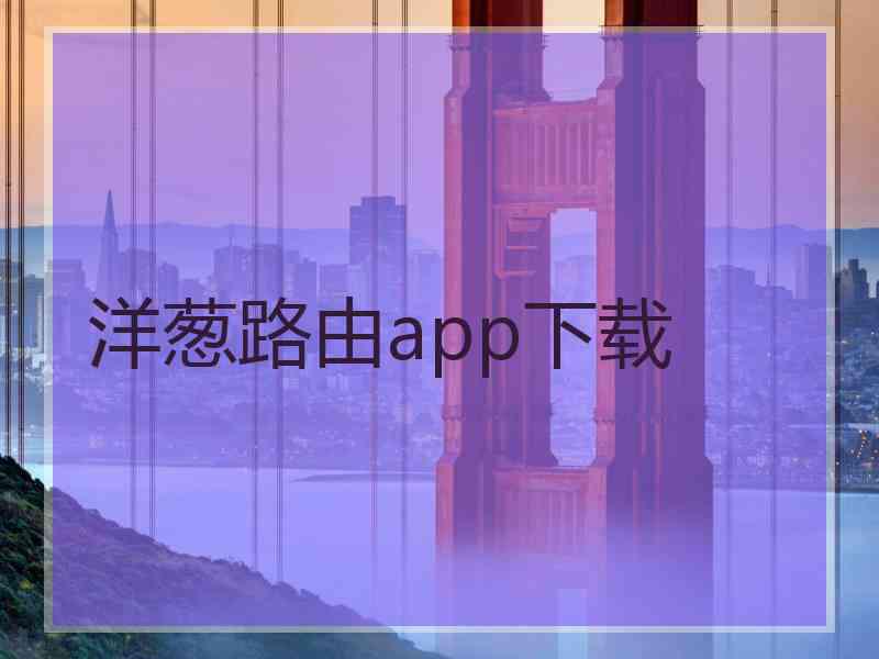 洋葱路由app下载