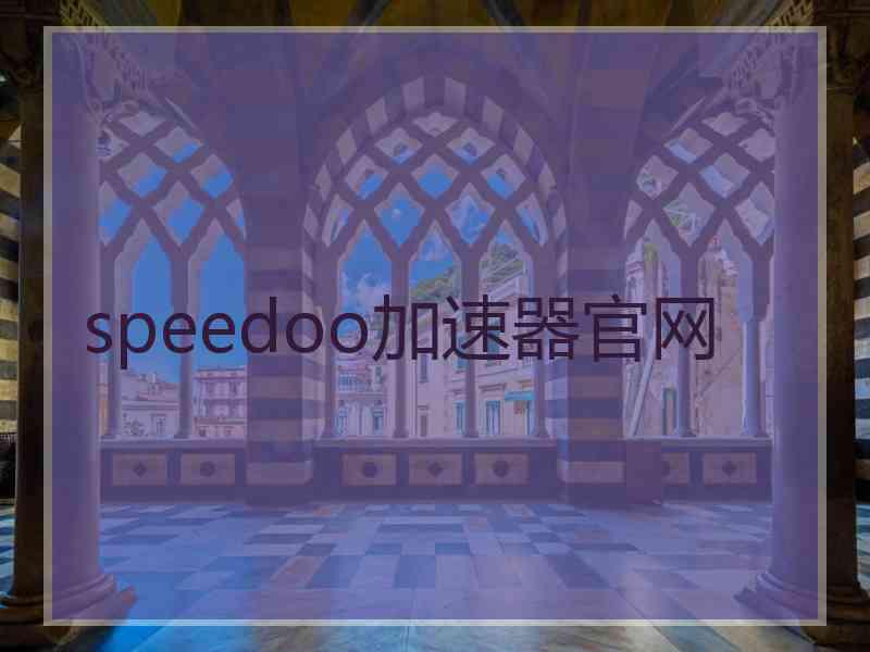 speedoo加速器官网