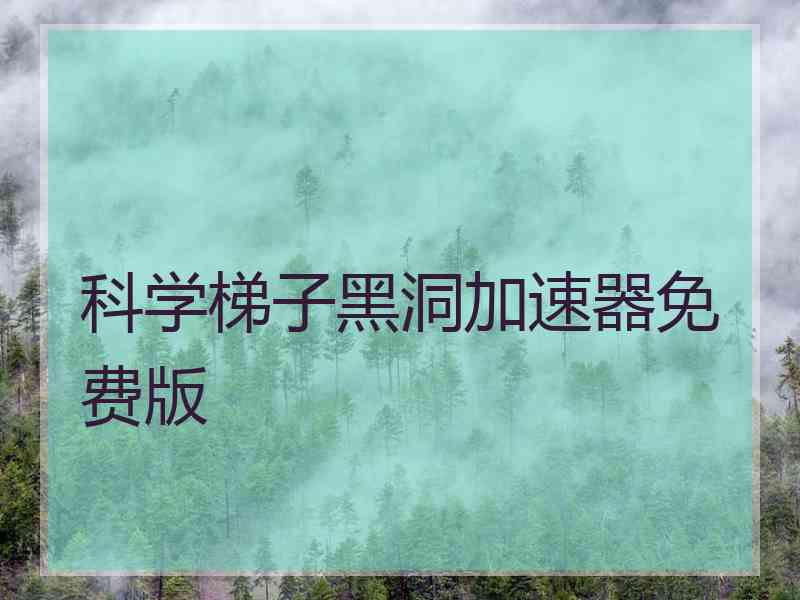 科学梯子黑洞加速器免费版