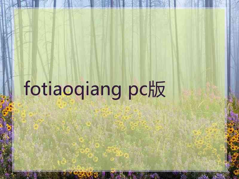 fotiaoqiang pc版