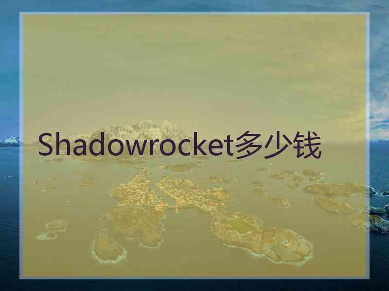 Shadowrocket多少钱