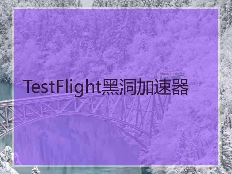 TestFlight黑洞加速器