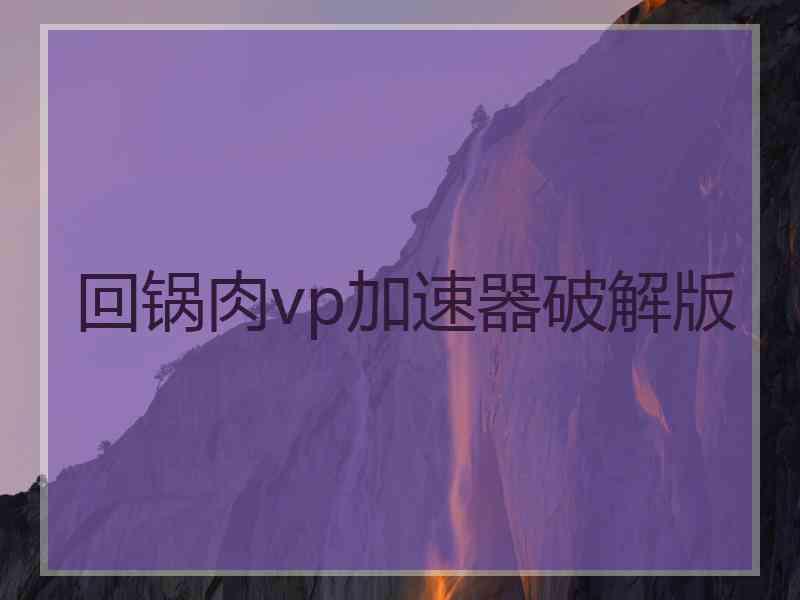 回锅肉vp加速器破解版